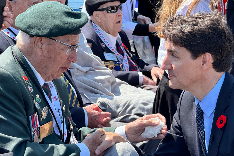Jim Parks in gesprek met premier van Canada